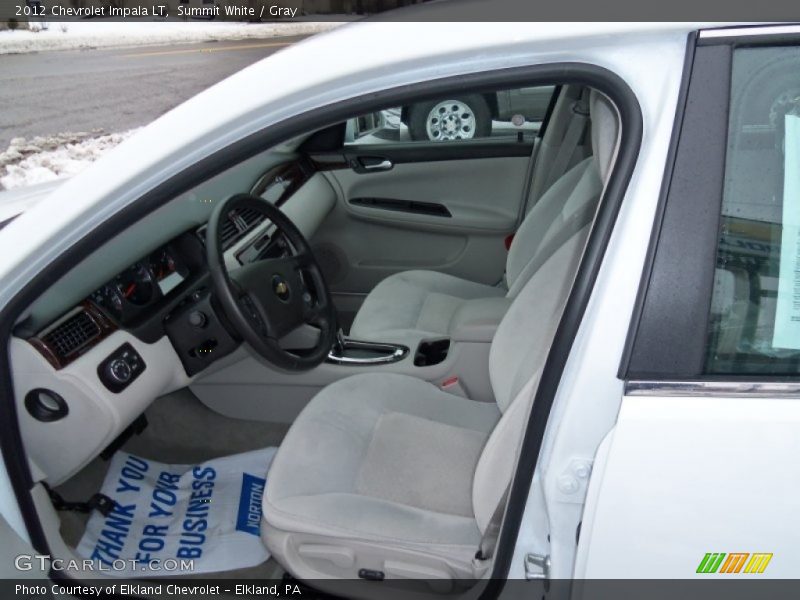 Summit White / Gray 2012 Chevrolet Impala LT