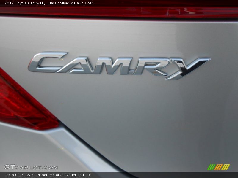 Classic Silver Metallic / Ash 2012 Toyota Camry LE