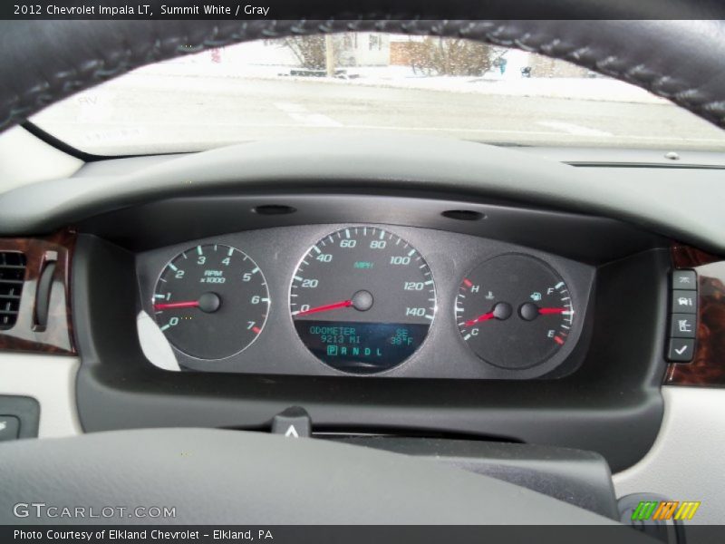 Summit White / Gray 2012 Chevrolet Impala LT