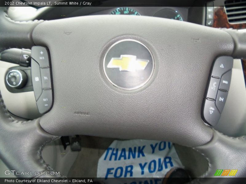 Summit White / Gray 2012 Chevrolet Impala LT