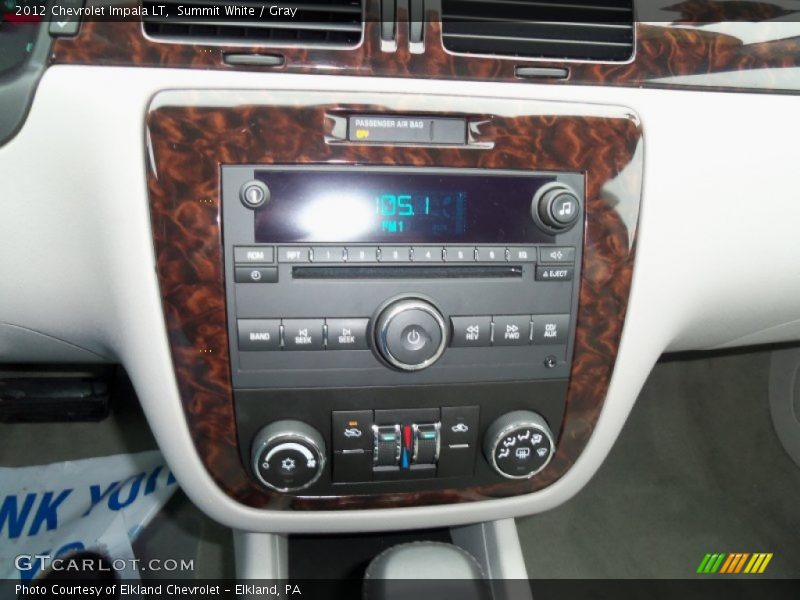 Summit White / Gray 2012 Chevrolet Impala LT
