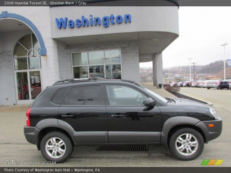 Obsidian Black / Gray 2008 Hyundai Tucson SE