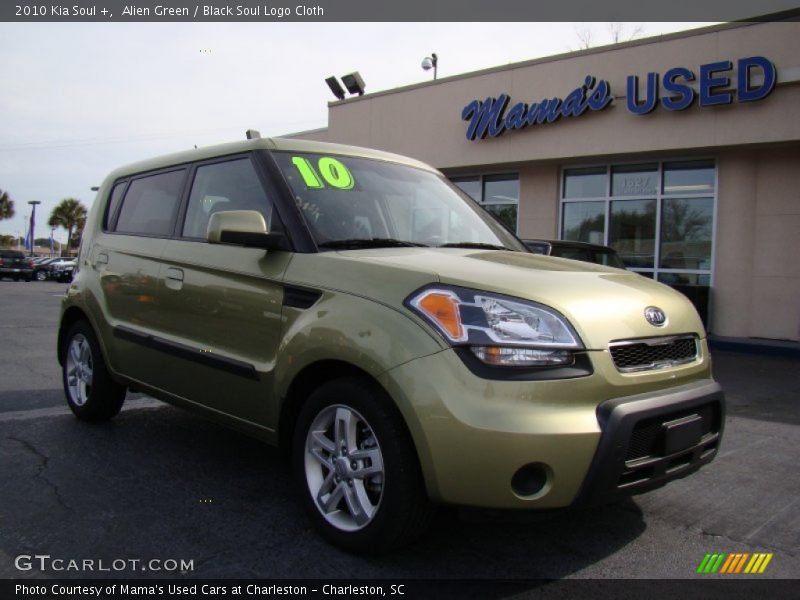 Alien Green / Black Soul Logo Cloth 2010 Kia Soul +