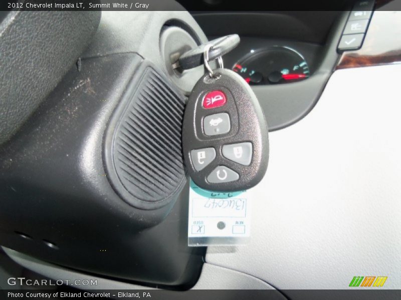 Summit White / Gray 2012 Chevrolet Impala LT