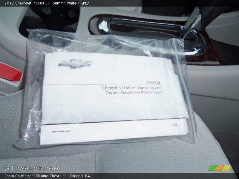 Summit White / Gray 2012 Chevrolet Impala LT