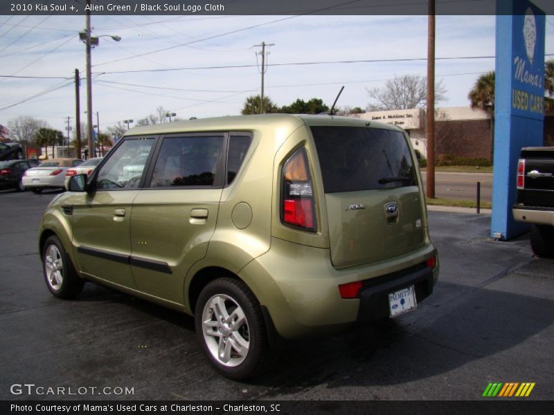 Alien Green / Black Soul Logo Cloth 2010 Kia Soul +