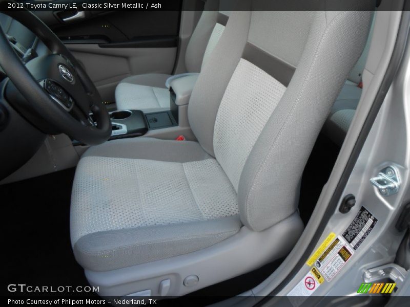 Classic Silver Metallic / Ash 2012 Toyota Camry LE