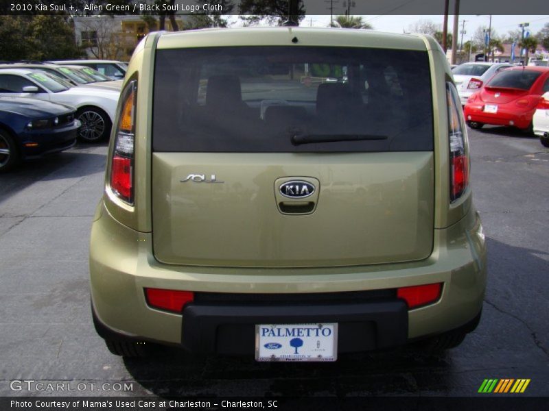 Alien Green / Black Soul Logo Cloth 2010 Kia Soul +