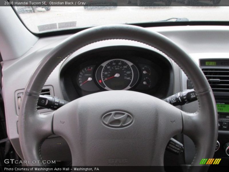 Obsidian Black / Gray 2008 Hyundai Tucson SE