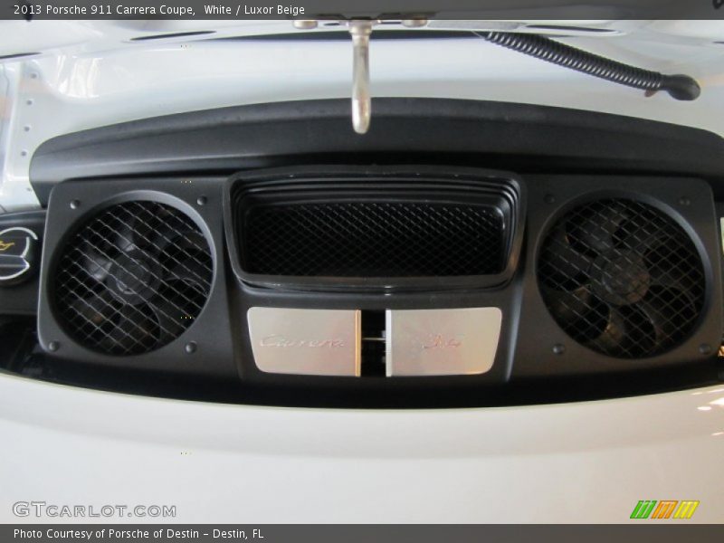 White / Luxor Beige 2013 Porsche 911 Carrera Coupe