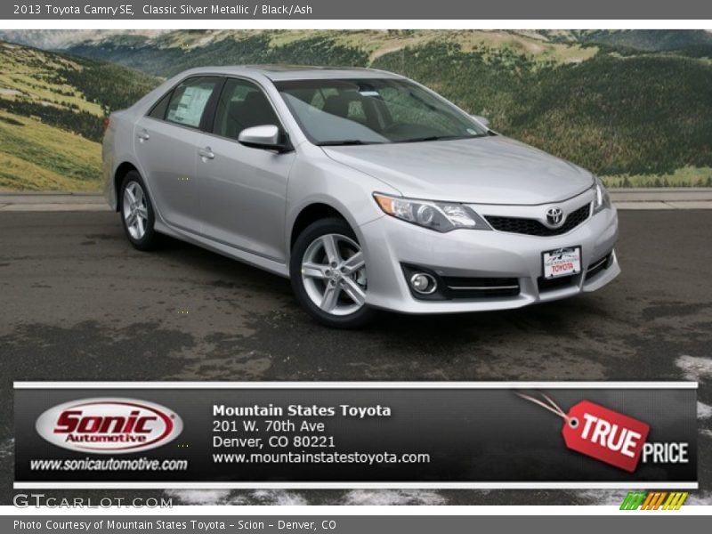 Classic Silver Metallic / Black/Ash 2013 Toyota Camry SE