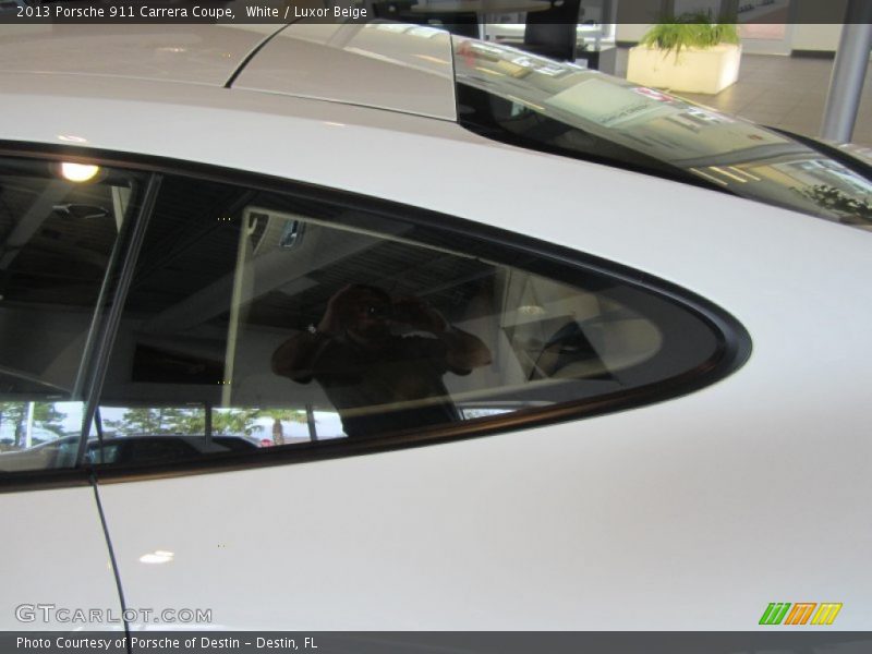 White / Luxor Beige 2013 Porsche 911 Carrera Coupe