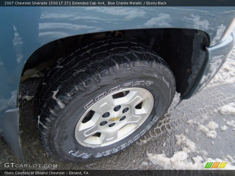 Blue Granite Metallic / Ebony Black 2007 Chevrolet Silverado 1500 LT Z71 Extended Cab 4x4