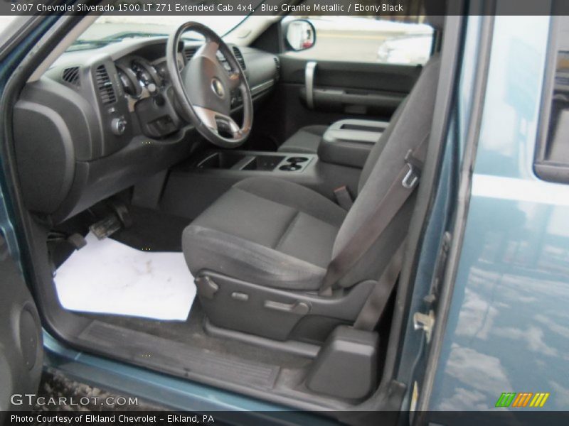 Blue Granite Metallic / Ebony Black 2007 Chevrolet Silverado 1500 LT Z71 Extended Cab 4x4