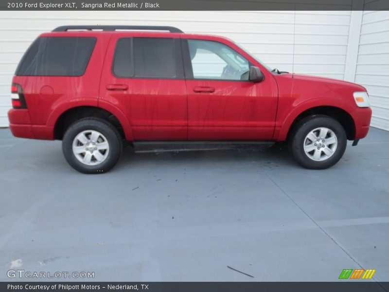 Sangria Red Metallic / Black 2010 Ford Explorer XLT