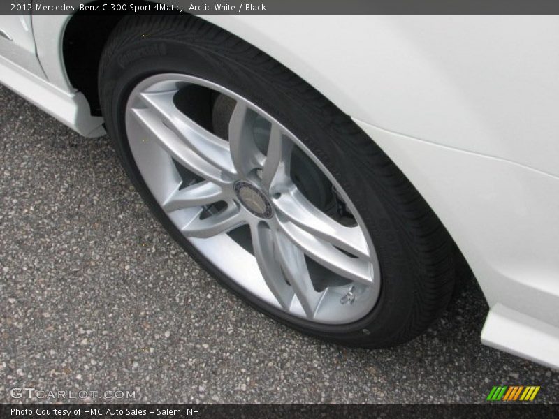 Arctic White / Black 2012 Mercedes-Benz C 300 Sport 4Matic