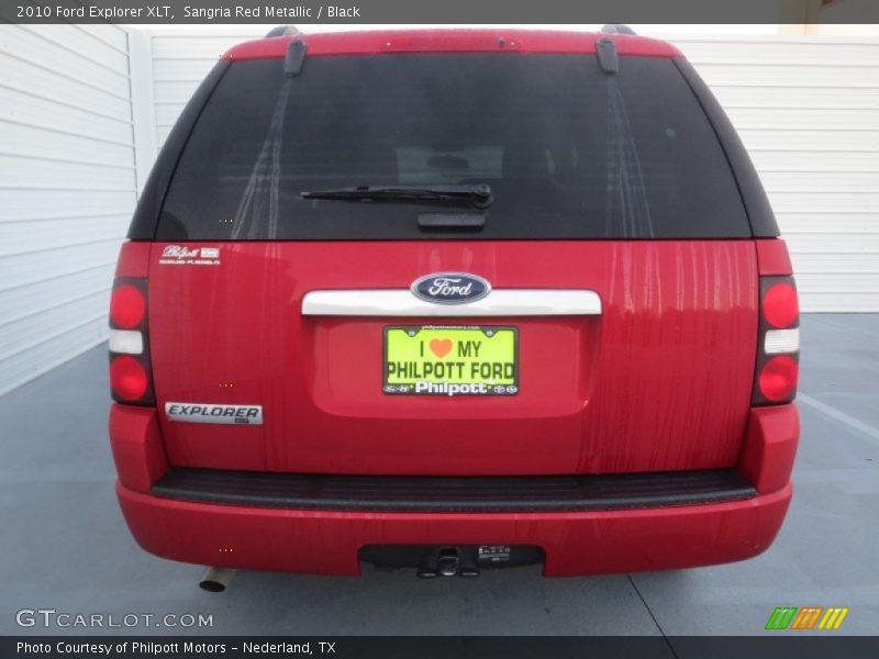 Sangria Red Metallic / Black 2010 Ford Explorer XLT