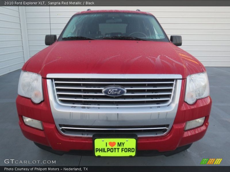 Sangria Red Metallic / Black 2010 Ford Explorer XLT