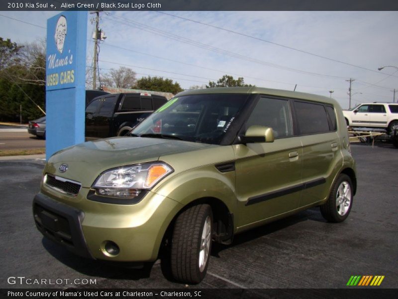 Alien Green / Black Soul Logo Cloth 2010 Kia Soul +