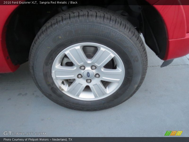 Sangria Red Metallic / Black 2010 Ford Explorer XLT