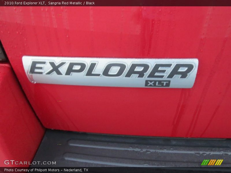 Sangria Red Metallic / Black 2010 Ford Explorer XLT