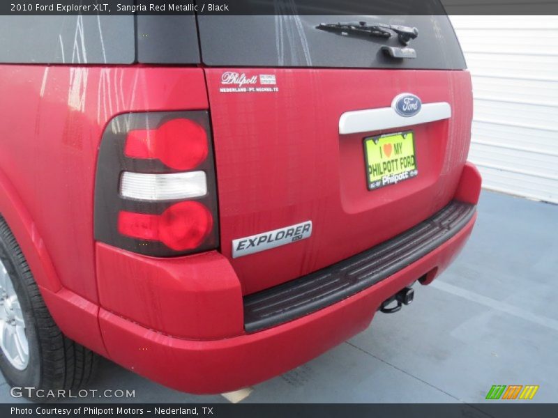 Sangria Red Metallic / Black 2010 Ford Explorer XLT