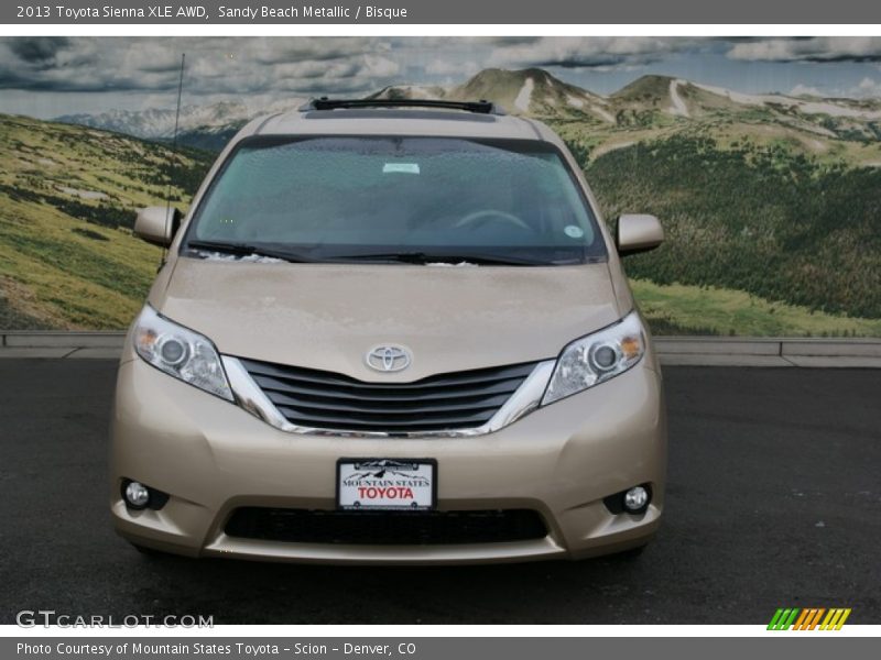 Sandy Beach Metallic / Bisque 2013 Toyota Sienna XLE AWD