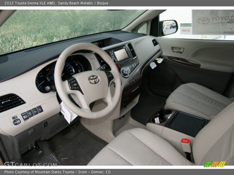 Sandy Beach Metallic / Bisque 2013 Toyota Sienna XLE AWD