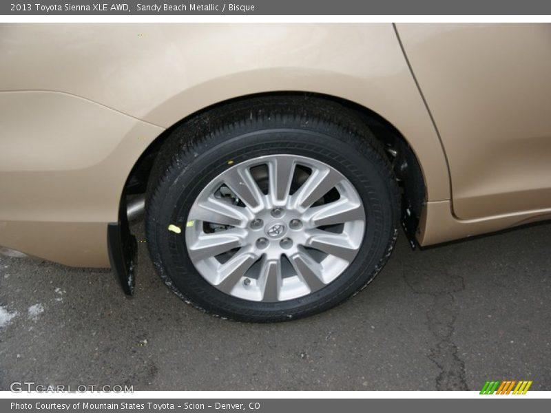 Sandy Beach Metallic / Bisque 2013 Toyota Sienna XLE AWD