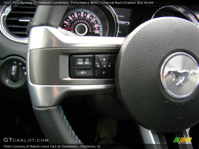Controls of 2013 Mustang GT Premium Convertible