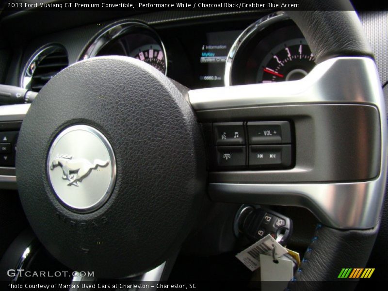 Controls of 2013 Mustang GT Premium Convertible