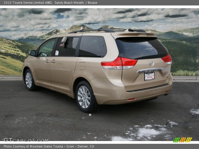 Sandy Beach Metallic / Bisque 2013 Toyota Sienna Limited AWD