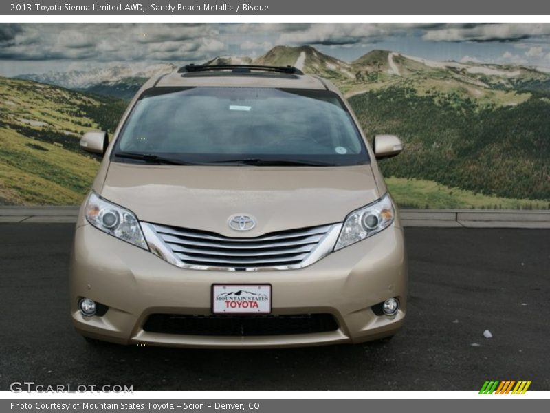 Sandy Beach Metallic / Bisque 2013 Toyota Sienna Limited AWD