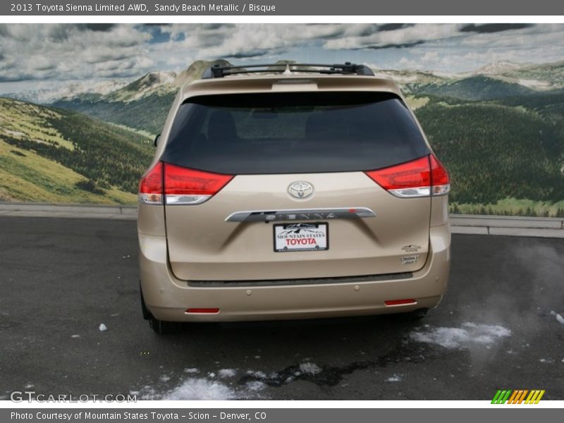 Sandy Beach Metallic / Bisque 2013 Toyota Sienna Limited AWD