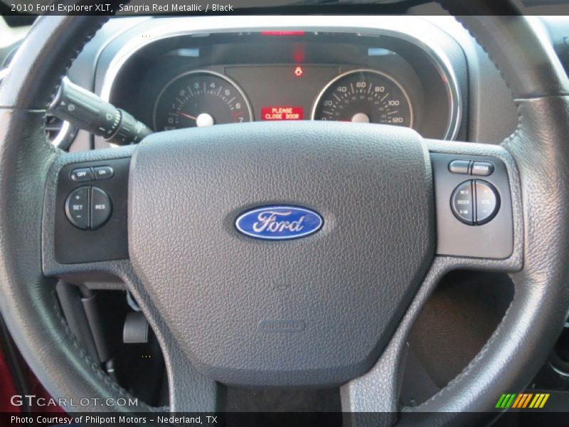 Sangria Red Metallic / Black 2010 Ford Explorer XLT