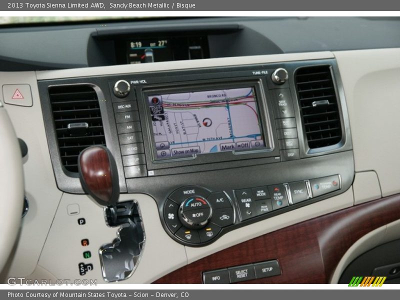 Sandy Beach Metallic / Bisque 2013 Toyota Sienna Limited AWD