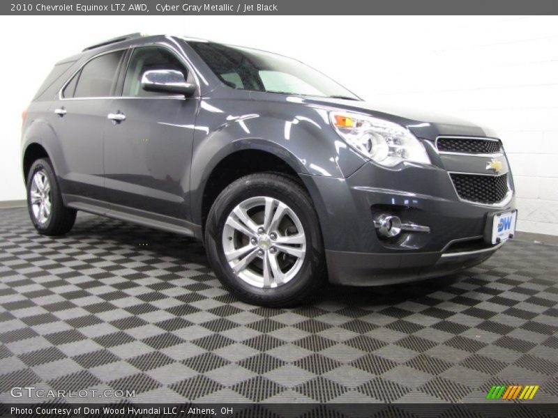 Cyber Gray Metallic / Jet Black 2010 Chevrolet Equinox LTZ AWD