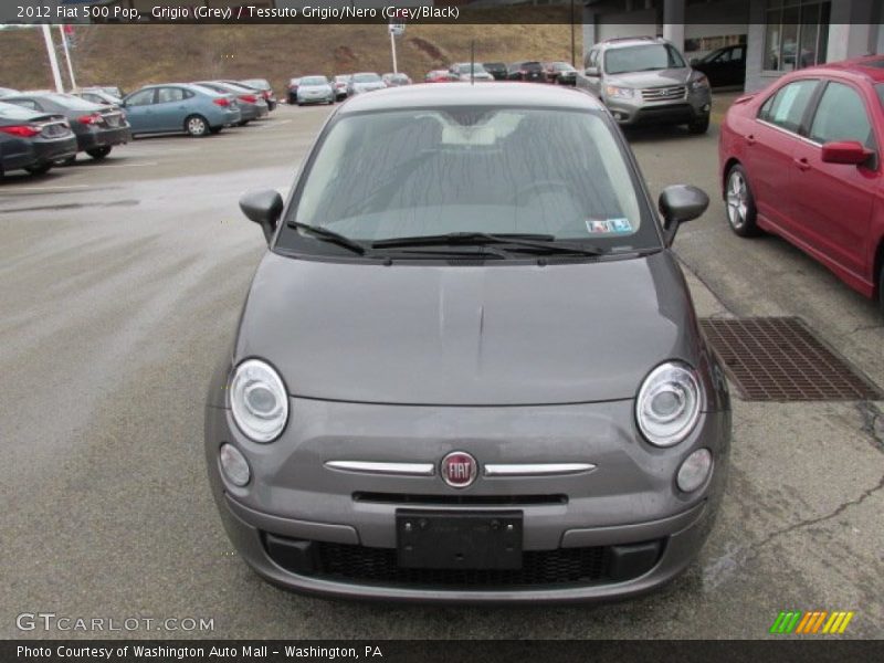 Grigio (Grey) / Tessuto Grigio/Nero (Grey/Black) 2012 Fiat 500 Pop