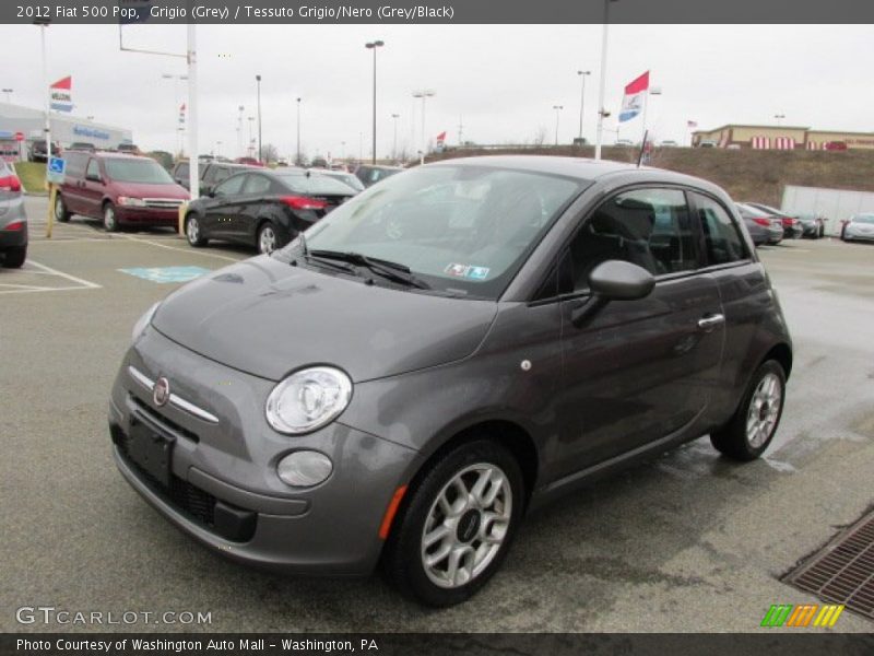 Grigio (Grey) / Tessuto Grigio/Nero (Grey/Black) 2012 Fiat 500 Pop