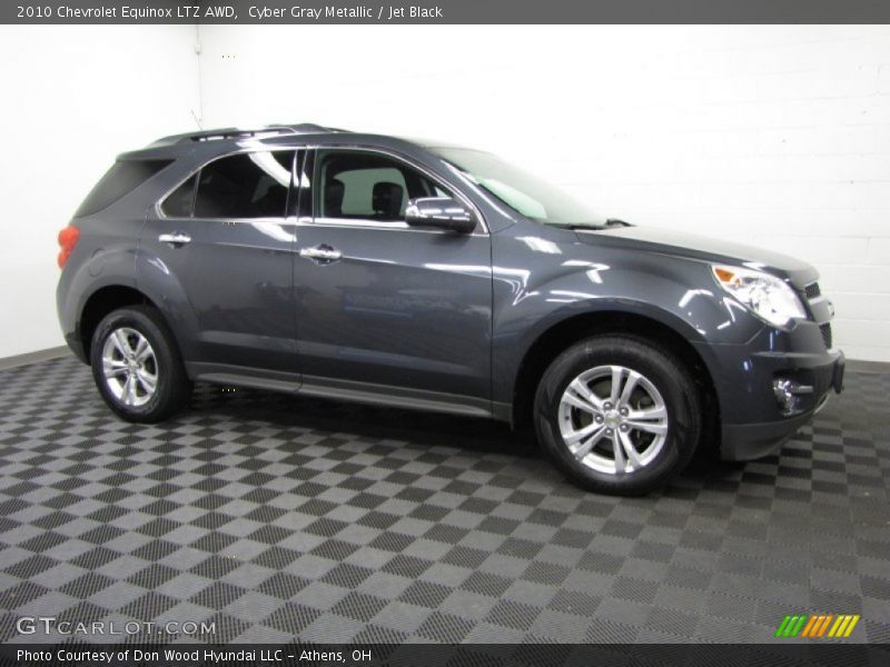 Cyber Gray Metallic / Jet Black 2010 Chevrolet Equinox LTZ AWD