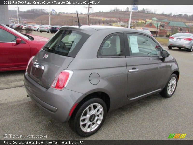 Grigio (Grey) / Tessuto Grigio/Nero (Grey/Black) 2012 Fiat 500 Pop