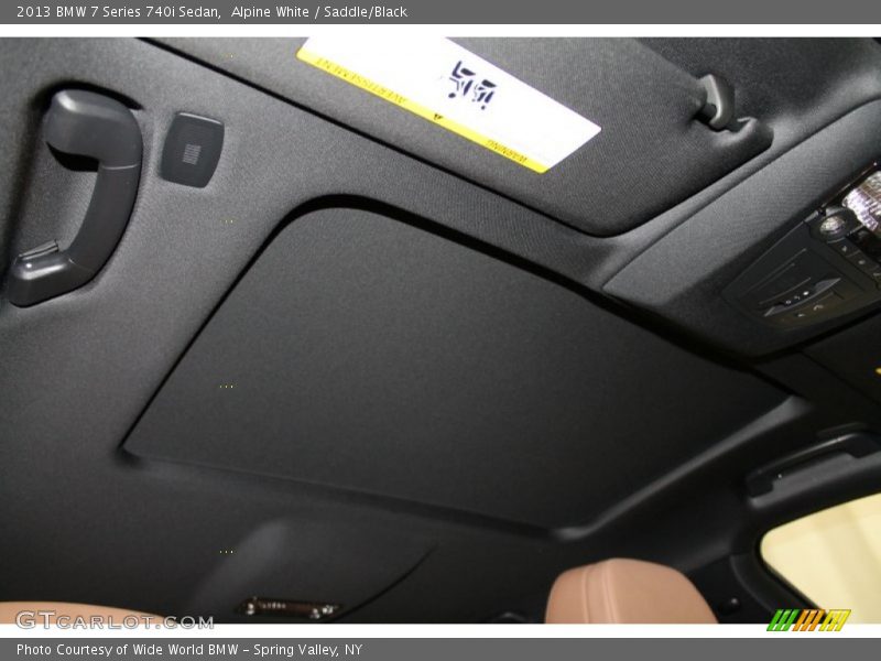 Alpine White / Saddle/Black 2013 BMW 7 Series 740i Sedan