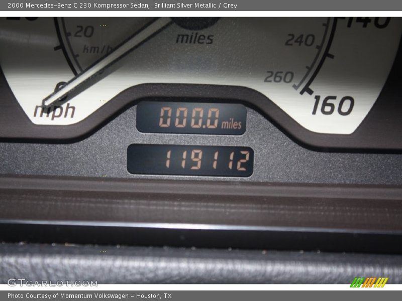 Brilliant Silver Metallic / Grey 2000 Mercedes-Benz C 230 Kompressor Sedan