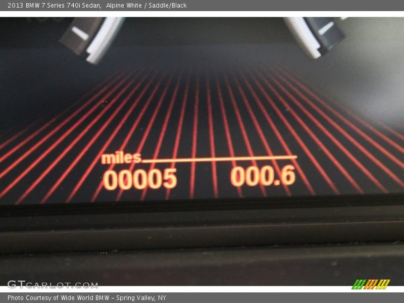 Alpine White / Saddle/Black 2013 BMW 7 Series 740i Sedan