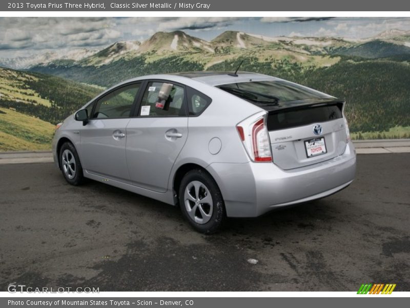 Classic Silver Metallic / Misty Gray 2013 Toyota Prius Three Hybrid