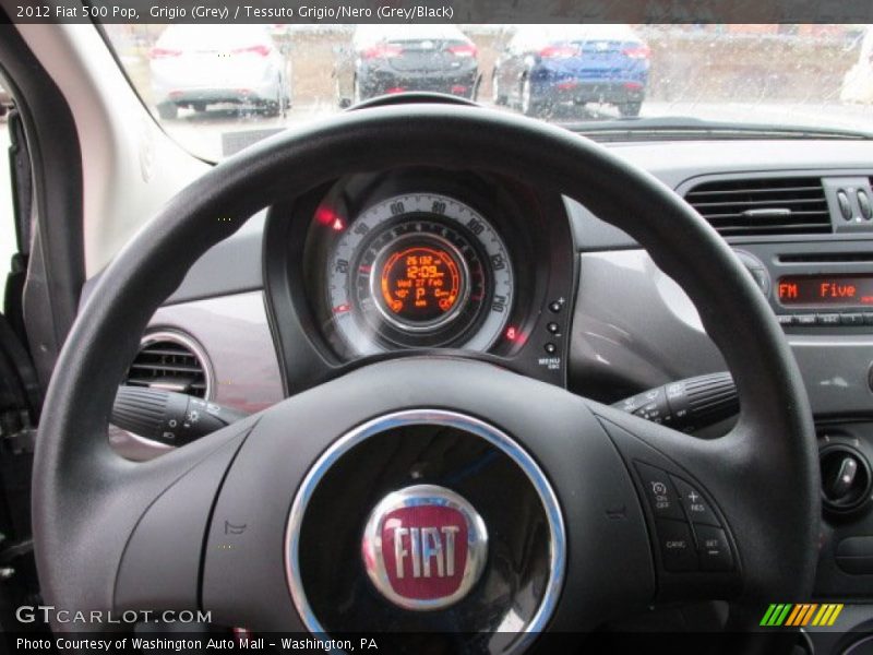 Grigio (Grey) / Tessuto Grigio/Nero (Grey/Black) 2012 Fiat 500 Pop
