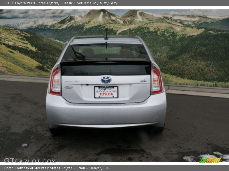 Classic Silver Metallic / Misty Gray 2013 Toyota Prius Three Hybrid