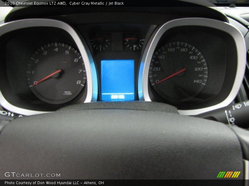 Cyber Gray Metallic / Jet Black 2010 Chevrolet Equinox LTZ AWD