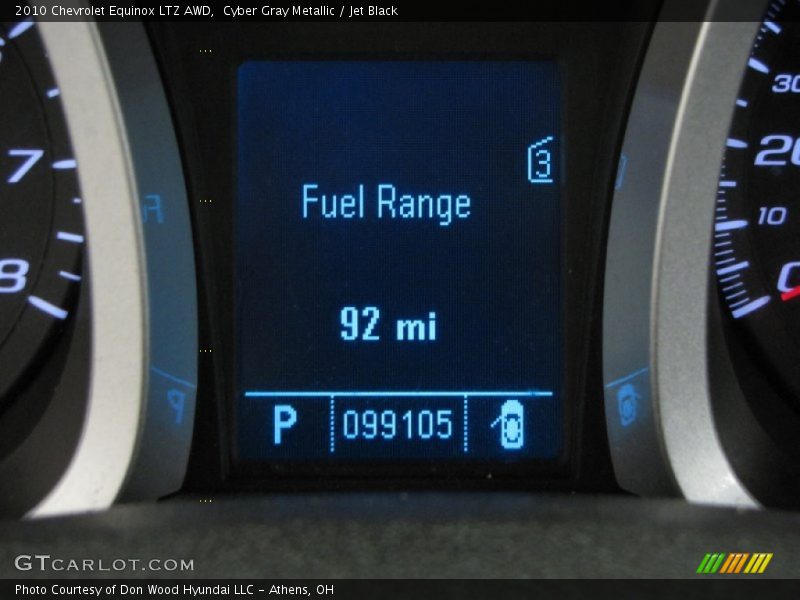 Cyber Gray Metallic / Jet Black 2010 Chevrolet Equinox LTZ AWD