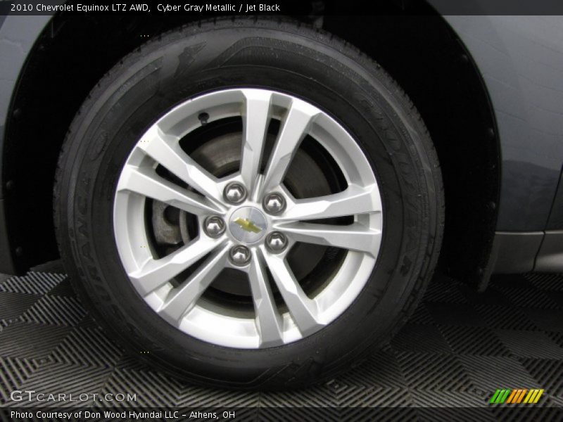Cyber Gray Metallic / Jet Black 2010 Chevrolet Equinox LTZ AWD